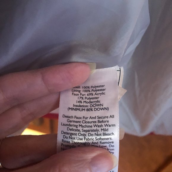 Eddie Bauer Winter Down Parka in Red - Picture 6 of 14